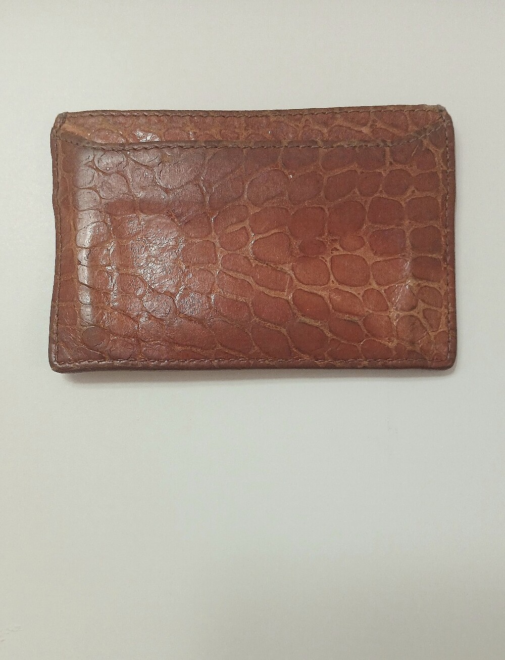 Miu Miu Card Holder, Genuine Leather, Crocodile Embossed - Picture 3 of 4